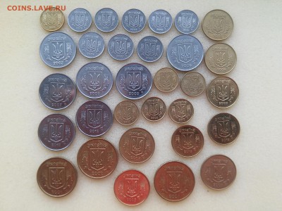 Монеты Украины - 32 шт. до 20.02.2015 - Украина 32 монеты