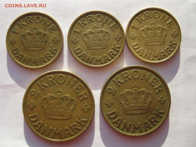 ДАНИЯ 5 монет 1925-1939 (1, 2 кроны) РАЗНЫЕ годы. 19.02. - 049.JPG