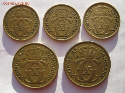 ДАНИЯ 5 монет 1925-1939 (1, 2 кроны) РАЗНЫЕ годы. 19.02. - 045.JPG