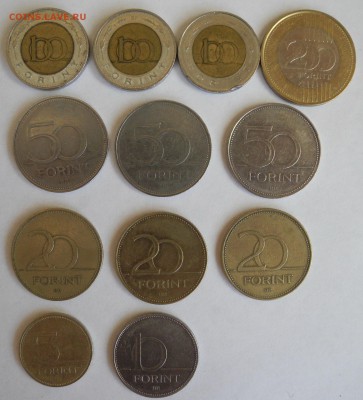 12 монет Венгрии по курсу до 20 февраля - 1