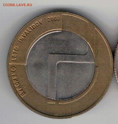 СЛОВЕНИЯ 500 ТОЛАРОВ 2003 ГОД ИНВАЛИДОВ 19.02 В 22Ч (А794) - 4-сл