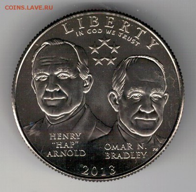 2 ДОЛЛАРА 2013D ДВА ГЕНЕРАЛА 19.02 В 22.00МСК (А804) - 4-сша2013