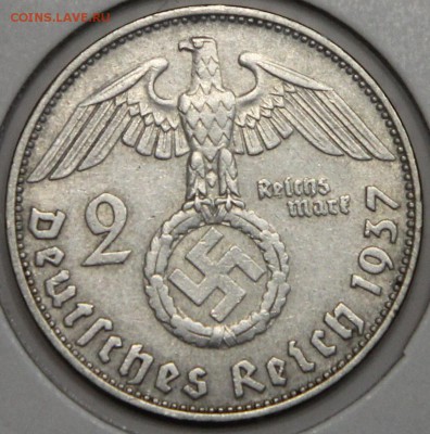 2 марки 1937 D III Рейх до 19.02 - IMG_3005.JPG