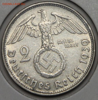 2 марки 1939 B III Рейх до 19.02 - IMG_3020.JPG