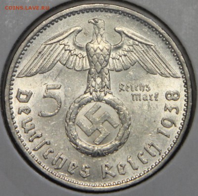 5 марок 1938 А III Рейх до 19.02 - IMG_3066.JPG