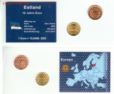 Эстония- Переход на евро 10ц=2ц, до 21.00 мск 23.02.2015 - Эстония