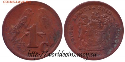 Имеются другие легенды (и года соответственно) - South_Africa_1_Cent_1994