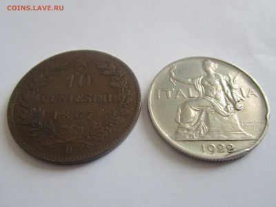 10 centesimi 1867, 1 L. 1922  Италия  до 22.02 - IMG_6012.JPG