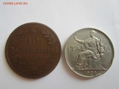 10 centesimi 1867, 1 L. 1922  Италия  до 22.02 - IMG_6013.JPG