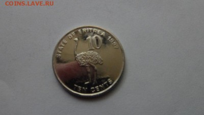 ЭРИТРЕЯ 10 центов aUNC до  23.02. 22.00 мск. - 57