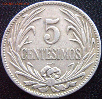 Уругвай_5 сентесимо 1924; до 18.02_22.02мск - 9026