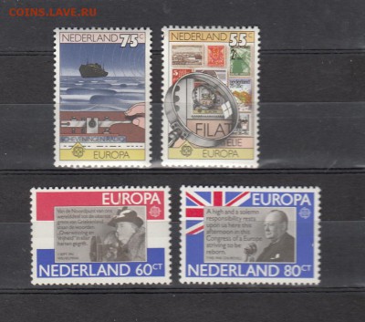 марки Чистые Голландия Европа Септ 2 серии 1979-80г - 354