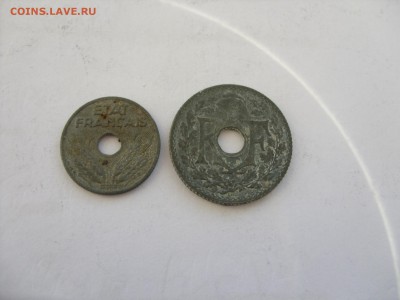 10 сантимов 1940 и 1943 Франция. - 10 сантимов 1940 и 1943 - 2.JPG