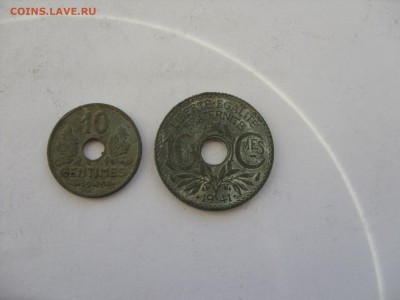 10 сантимов 1940 и 1943 Франция. - 10 сантимов 1940 и 1943 - 1.JPG