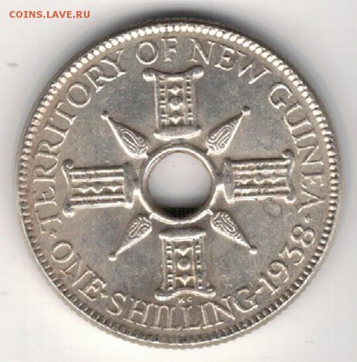 Ag Н.Гвинея шиллинг 1938 до 23.02.15 в 22.00мск (А674) - 5-п1