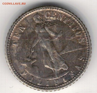 Ag Филиппины 10 сентаво 1944 до 23.02.15 в 22ч (9116) - 5-ф1