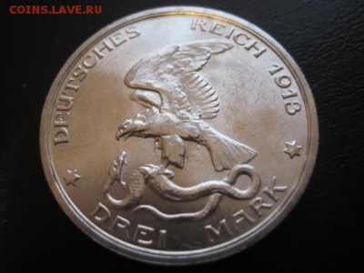 1913 Пруссия, 3 М, серебро, до 24.02 в 22-15 мск - IMG_3811.JPG