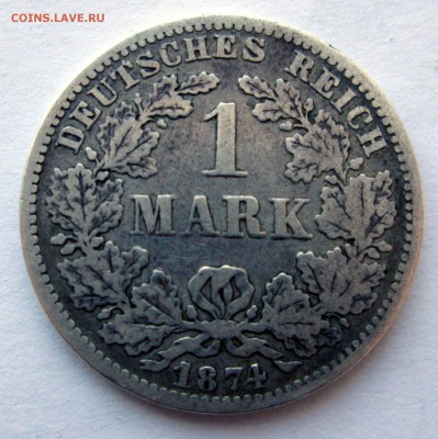 Германия 1 марка 1874_ Ав-Венгрия 1 крона 1914 _ 24.02 23-00 - с 003