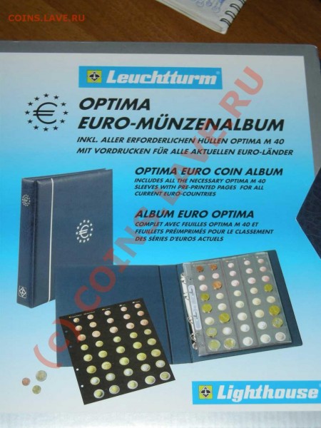 Продам новый альбом для монет евро. - 001