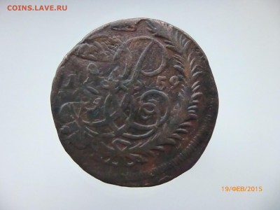 2 копейки 1759 перечекан - P1110876.JPG
