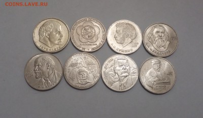 Юбилейные рубли СССР 8шт. разных №4 до 23.02.2015 22:00МСК - комплект №4
