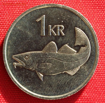 С 1 РУБ. ИСЛАНДИЯ 1 крона  1981г. ТРЕСКА до 24.02.15г. в 22 - IMG_3874.JPG