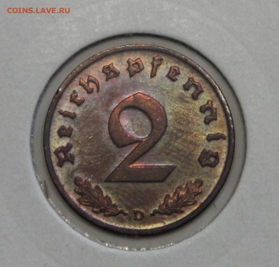 2 пфеннинга 1938 D III РЕЙХ до 25.02 - IMG_3123.JPG