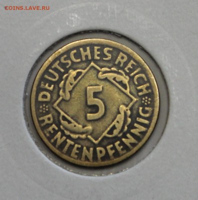 5 пфенингов 1924 F Веймар хорошие до 25.02 - IMG_3131.JPG