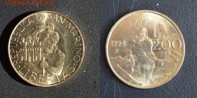 200 лир Сан-Марино до 24.02 - 22,00 - 200 лир Сан-Марино