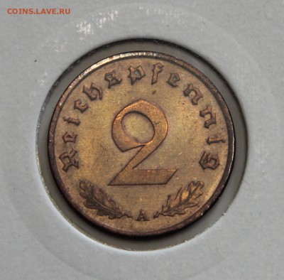 2 пфеннинга 1937 А III РЕЙХ до 25.02 - IMG_3162.JPG