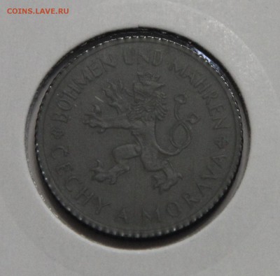 1 крона 1943 Чехия БОГЕМИЯ И МОРАВИЯ оккупация до 25.02 - IMG_3182.JPG