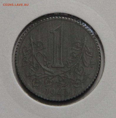 1 крона 1943 Чехия БОГЕМИЯ И МОРАВИЯ оккупация до 25.02 - IMG_3181.JPG