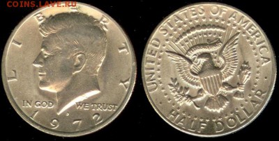 США-50 центов-D- 1972, до 21.00 мск 28.02.2015 - США-50 центов-D- 1972