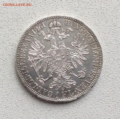 1 флорин 1861 г. Австро-Венгрия до 25.02.2015 22:00 - image