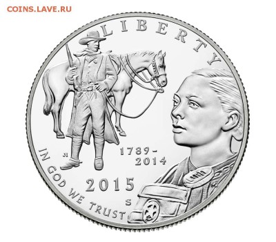 50 центов США 2015. Proof. Фикс. До 22-00 23.фев.2015 - U.S. Marshals 2015 Proof Clad Half-Dollar_1