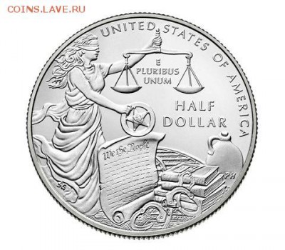 50 центов США 2015. Uncirculated. Фикс. До 22-00 23.фев.2015 - U.S. Marshals 2015 Uncirculated Clad Half-Dollar_2