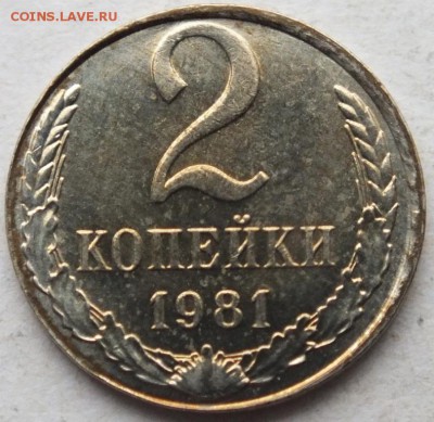 2 копейки 1981 года перепутка по металлу на заготовке 10 коп - DSCF0365