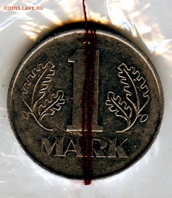 ГДР.1 марка.1975г? РАЗВОРОТ на 90"+непрочекан года. до 28.02 - CoinsWorldSUperCollection197