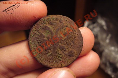 Деньга 1731 года перечекан с копейки - Деньга 1731 года(2).JPG