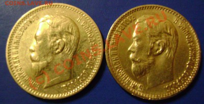 Золото 5 рублей 1903 и 1898гг. - 5-1