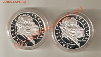 10 евро 2007 Италия Антонио Канова Серебро - image0