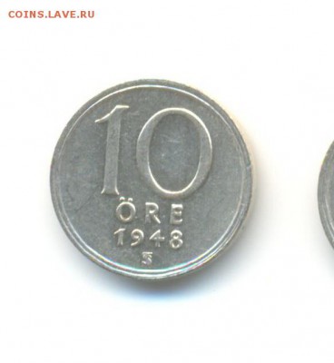 Ag. швеция 10 эре 1948. AU . до 27.02 22:00 - 8
