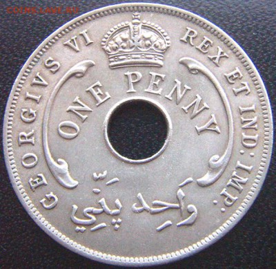 Брит. Западная Африка_ отличный пенни 1941; до 24.02_22.00м - 9367