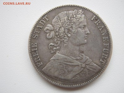 Германия Франкфурт 1 талер 1860 на оценку - IMG_3777