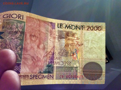 Тестовые боны Леонардо да Винчи De la Rue - image
