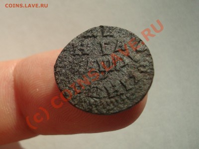 Полушка 1713, денга 1714 - DSC04597.JPG