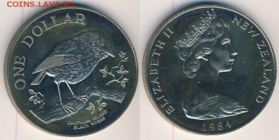 1 доллар 1984Чёрный Робин (Остров Чатем) - c110649_a