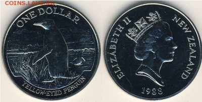 1 доллар 1988Великолепный пингвин - c15312_a