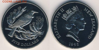 5 долларов 1995Новозеландский туи - c100607_a