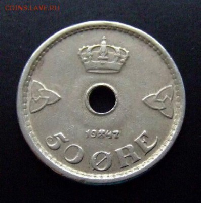 4 - Норвегия 50 эре (1947) Р